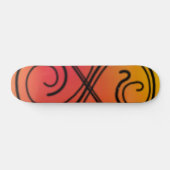 Skateboard mit abgerundeter Linie (Horizontal)