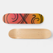 Skateboard mit abgerundeter Linie (Horizontal)