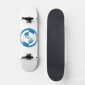 Skateboard mit Abstraktem Circles-Design (Vorderseite)