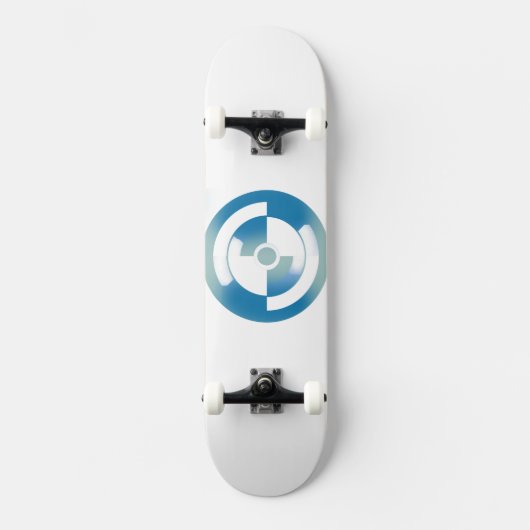 Skateboard mit Abstraktem Circles-Design (Vorderseite)