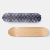 Skateboard mit Abstraktem Honeycomb-Image (Horizontal)