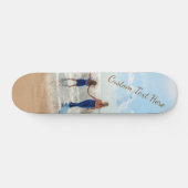 Skateboard mit benutzerdefiniertem Foto und Text - (Horizontal)