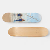 Skateboard mit benutzerdefiniertem Foto und Text - (Horizontal)