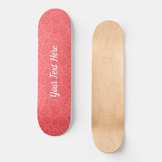 Skateboard mit benutzerdefinierten Textnamen und H (Vorderseite)