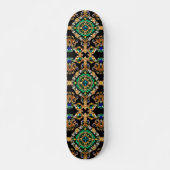 Skateboard mit brasilianischem Farbdesign (Vorne)