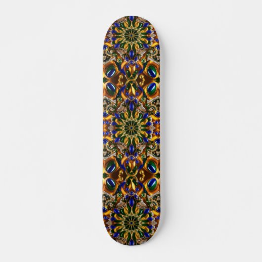 Skateboard mit brasilianischem Farbdesign (Vorne)