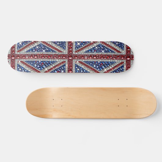 Skateboard mit britischem Farbdesign (Horizontal)