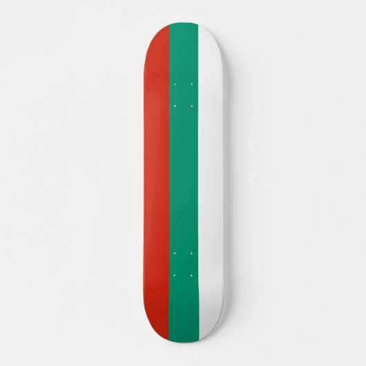 Skateboard mit bulgarischer Flagge (Vorne)