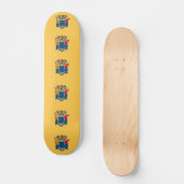 Skateboard mit der Flagge New Jersey (Vorderseite)