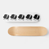 Skateboard mit der Flagge von Korsika, Frankreich (Horizontal)