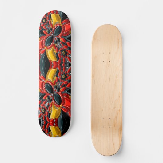 Skateboard mit Deutschland Colors Design (Vorderseite)