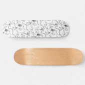 Skateboard mit Dinosauriern. (Horizontal)