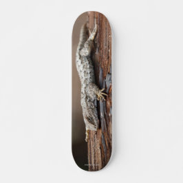 Skateboard mit Eidechse