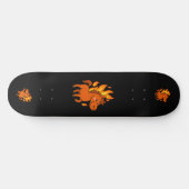 Skateboard mit einem roten Pferd (Horizontal)