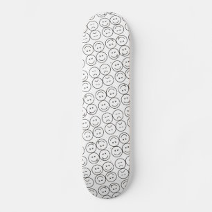 Skateboard mit Emoji.