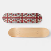 Skateboard mit englischer Rose Design (Horizontal)