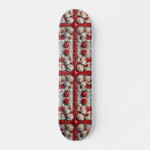 Skateboard mit englischer Rose Design (Vorne)