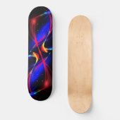 Skateboard mit farbenfrohen Lichtern (Vorderseite)