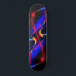 Skateboard mit farbenfrohen Lichtern<br><div class="desc">Abstrakte Farblichter</div>