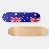 Skateboard mit Flagge Australiens (Horizontal)