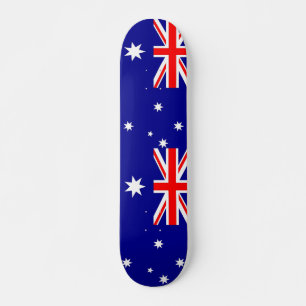 Skateboard mit Flagge Australiens