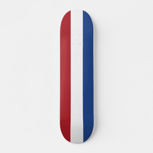 Skateboard mit Flagge der Niederlande (Vorne)