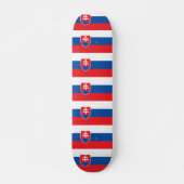 Skateboard mit Flagge der Slowakei (Vorne)