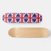 Skateboard mit Flagge des Vereinigten Königreichs (Horizontal)