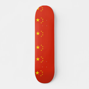 Skateboard mit Flagge für China