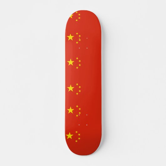 Skateboard mit Flagge für China (Vorne)
