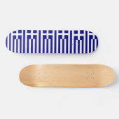 Skateboard mit Flagge Griechenlands (Horizontal)