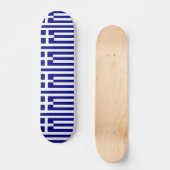 Skateboard mit Flagge Griechenlands (Vorderseite)