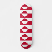 Skateboard mit Flagge Grönlands (Vorne)