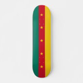 Skateboard mit Flagge Kameruns (Vorne)