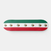 Skateboard mit Flagge Mexikos (Horizontal)