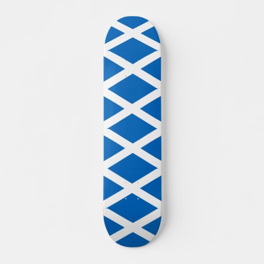 Skateboard mit Flagge Schottlands (Vorne)