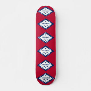 Skateboard mit Flagge von Arkansas