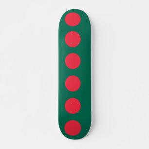 Skateboard mit Flagge von Bangladesch