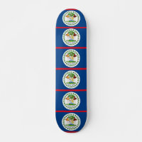 Skateboard mit Flagge von Belize