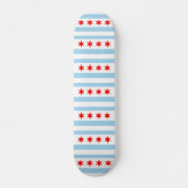 Skateboard mit Flagge von Chicago, Illinois (Vorne)