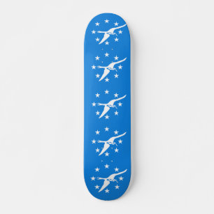 Skateboard mit Flagge von Corpus Christi, USA