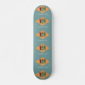 Skateboard mit Flagge von Delaware (Vorne)
