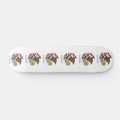 Skateboard mit Flagge von Illinois (Horizontal)