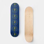Skateboard mit Flagge von Indiana (Vorderseite)