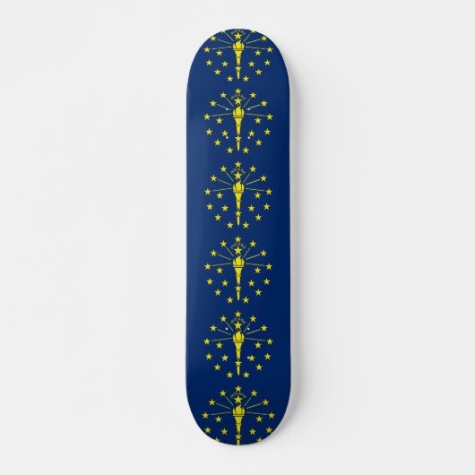 Skateboard mit Flagge von Indiana (Vorne)