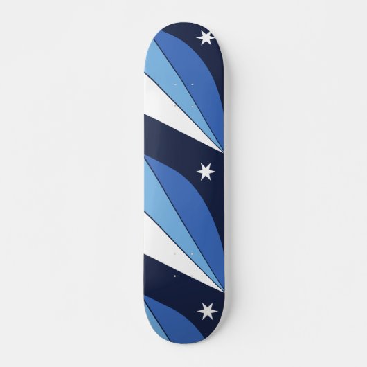 Skateboard mit Flagge von Kolumbien, South Carolin (Vorne)