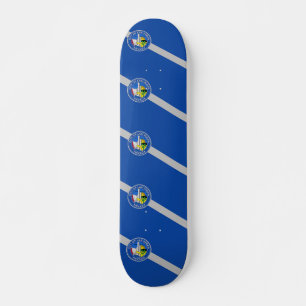 Skateboard mit Flagge von Las Vegas, Nevada, USA