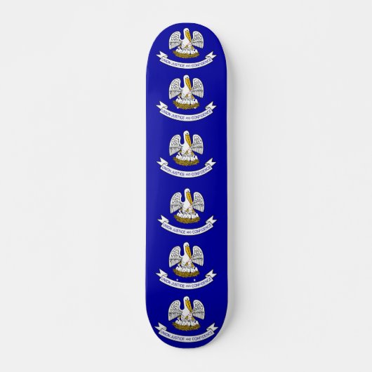 Skateboard mit Flagge von Louisiana (Vorne)