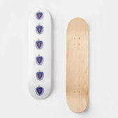 Skateboard mit Flagge von Massachusetts (Vorderseite)