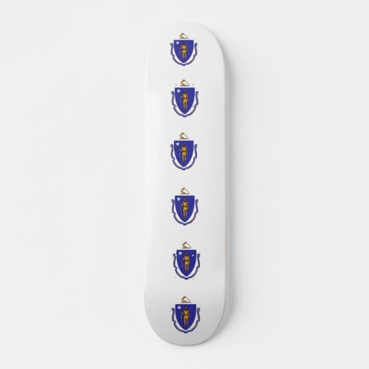 Skateboard mit Flagge von Massachusetts (Vorne)